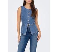 Only Only - Chaleco de mujer vaquero. Azul marino Talla 38