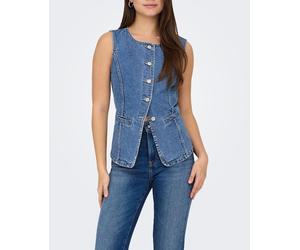 Only Only - Chaleco de mujer vaquero. Azul marino Talla 38