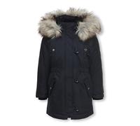 ONLY Only Girl Parka Lang 158night Sky abrigos hombre, Niñas, Night Sky/Detail:FUR LIGHT GREY, 158