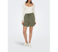 Only Only - Pantalón corto de mujer. Verde oscuro Talla 38