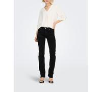 Only Only - Pantalón de mujer vaquero recto. Negro Talla 34-36 - VERDADERO Largo