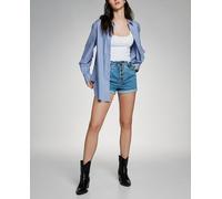 Only Only - Short de mujer vaquero estilo paperbag. Azul