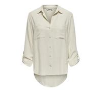 Only Only - Camisa blanca de mujer con botones frontales. Blanco hielo Talla 36