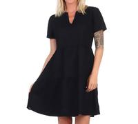 Only Onlzally Life S/S Thea Dress Noos Ptm Vestido, Negro, M para Mujer