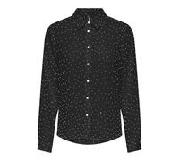 ONLY Onlzeke L/S Stud Camiseta WVN para Mujer, Negro, XS