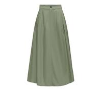 ONLY Onlzora HW Long Pleat Skirt Pnt, Verde Aceite, L Mujeres