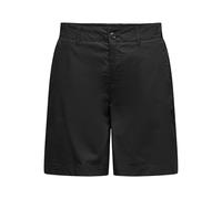 ONLY Onlzora MW Bermuda Shorts Pnt, Negro, M para Mujer