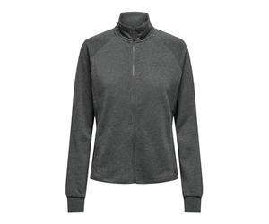 ONLY Onpmelina Life Hn Fz Ls SWT Noos - Chaqueta deportiva para mujer, Mezcla de gris oscuro, XS