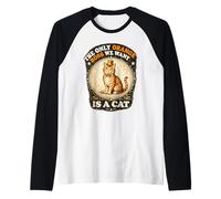 Only Orange We Want is a Cat Hilarantes Felinos Gatos Chistes Camiseta Manga Raglan