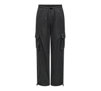 ONLY ONLCASHI Cargo Pant WVN Noos Pantalones, Raven, XXSW / 32L para Mujer