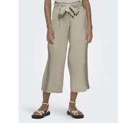 Only Pantalón culotte de mujer con cinturón. Lana 42 (XL)