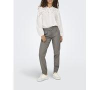 Only Pantalón de mujer largo, recto y fluido. Gris 36