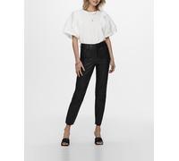 Only Pantalón de mujer recto de polipiel. Negro 42-44 (33) / 32 (32)