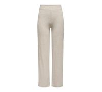 ONLY Pantalón de Mujer Wide Leg Cintura elástica Fit Regular Elegante y Cómodo, Color:Beige, Talla:M