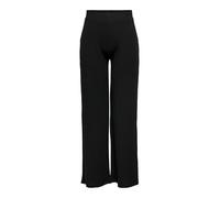ONLY Pantalón de Mujer Wide Leg Cintura elástica Fit Regular Elegante y Cómodo, Color:Negro, Talla:L