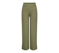 ONLY Pantalón de Mujer Wide Leg Cintura elástica Fit Regular Elegante y Cómodo, Color:Verde, Talla:L