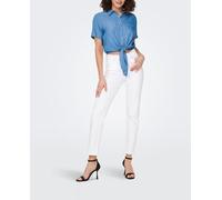Only Jeans de mujer ONLEMILY CRO790NOOS Stretch HW ST AK DNM Blanco 25W/32L