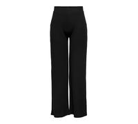 ONLY Pantalón de Mujer Wide Leg Cintura elástica Fit Regular Elegante y Cómodo, Color:Negro, Talla:S