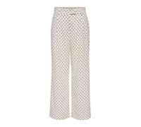 ONLY Pantalón plisado 'ONLEmmia-Linda' marfil / negro 36x32 marfil / negro