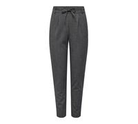 ONLY Classic Trousers ONLPOPTRASH-Elise Mid Waist Regular Fit Classic Trousers Dark Grey Melange M 32 Dark Grey Melange