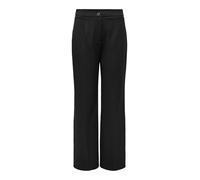 ONLY Pantalón Recto Onlmia HW TLR Noos para Mujer, Negro, 36W / 32L