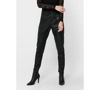 ONLY Pantalón slim, con aspecto de revestimiento. Color Negro