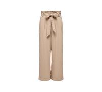 ONLY - Pantalones Anchos de Viscosa - Trousers - Mujer - Beige - 2XS -