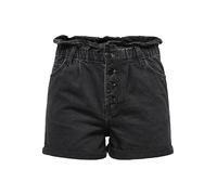 Only Pantalones Cortos de Mezclilla para Mujer ONLCUBA de Cintura Alta, Corte Holgado, Pantalones Cortos de Mezclilla, Black Denim, XL
