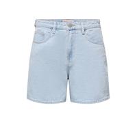 ONLY Pantalones Cortos Onlphine DNM para Mujer Noos Pantalones Cortos Vaqueros con Ajuste Normal con Cierre De Botones Y Bolsillos Delanteros, Denim Bleached Light Blue Bleached, L
