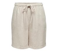 ONLY Onlsiesta MW Pull-Up Linen Bl Shorts Os, Moonbeam, XL para Mujer