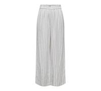 ONLY Pantalones de Mujer con Corte de Pierna Ancha Corte Recto Pantalones de Cintura Alta, Blanco Brillante, 3XL / 30L
