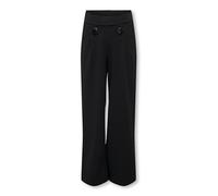ONLY Pantalones para niña KOGSANIA con Botones JRS Black - 134, Negro, 146 cm