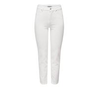 ONLY Pantalones Vaqueros Onlemily Stretch HW ST AK DNM CRO790NOOS para Mujer, Color Blanco, Talla 31/32, Blanco, 31W x 32L