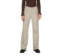 ONLY Pantalones Vaqueros Onljuicy HW Wide Leg DNM Reabox Noos, Color Crudo, 32/32