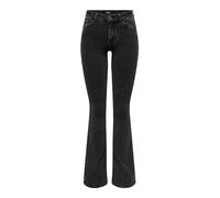 ONLY Pantalones Vaqueros para Mujer, Negro Lavado, MW x 34L