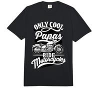 Only Papas Ride Motorcycles Frase para Abuelos Moteros Comfort Colors Adult Heavyweight T-Shirt