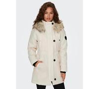 ONLY Parka con capucha. Color Crudo