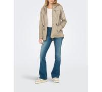 Only Parka de mujer con cremallera. Beige 36/S