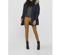 Only Parka de mujer larga con capucha. Azul marino 34 (XS)