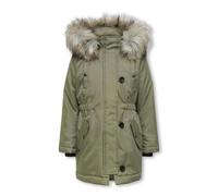 ONLY Parka larga para niña, verde claro, 140