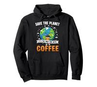Only Planet with Coffee Earth Day Estudiantes Maestros Sudadera con Capucha