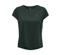 Only Play Camiseta Mujer Top Deportivo Suelto, Plateado, M