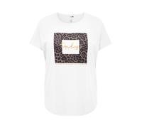 Only Play Curvy Camiseta funcional 'ONPAUB-RIE ON' chocolate / oro / negro / blanco L EUR