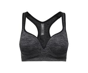 ONLY Play Damen Onpmartine Sujetador sin Costuras Opus Sport-BH, Negro Melange, L