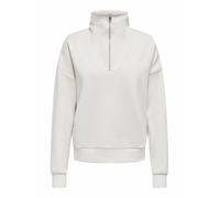 Only Play Sudadera con media cremallera Lounge. Talla L. Color Beige