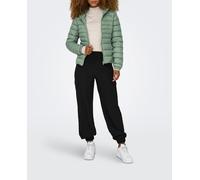 Only Plumífero de mujer corto con capucha. Verde 36 (S)