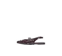 ONLY PU Slingback Buckle, Onlaura-5 Ballarina con Hebilla Trasera de Poliuretano Mujer, Burgundy, 40 EU