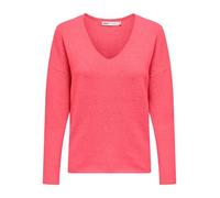 Only Pullo Onlrica Life L/S - Jersey con Cuello en V para Mujer, KNT Noos, Coral besado por el Sol, Talla XS, Coral besado por el Sol., XS