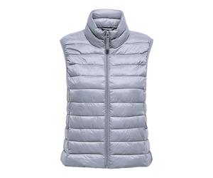 ONLY Quilted Waistcoat Onltahia LW Otw Noos-Abrigo de Cintura Acolchado, Tradewinds, L Mujeres