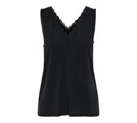 ONLY S/L Onlfree Life V-Neck Lace Mix Top Jrs, Negro, Mujeres